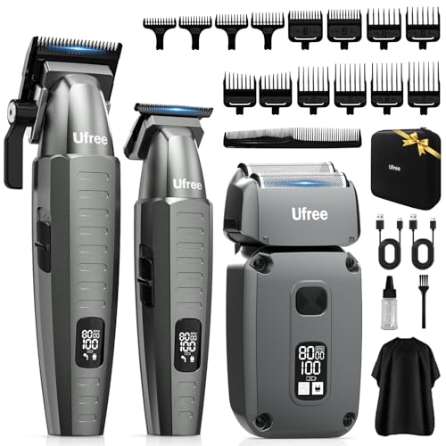 Ufree Hair Clippers and Trimmers Set for Men, Electric Razor Foil Shaver