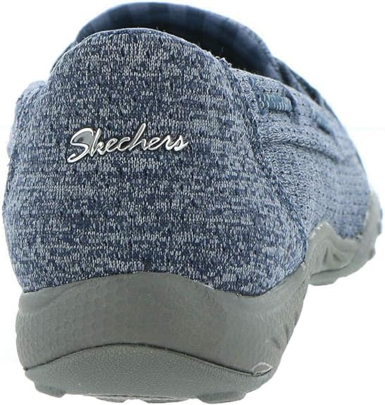 Skechers womens Breathe-easy - Good Influence Sneaker, Navy, 7.5 US | Image 5