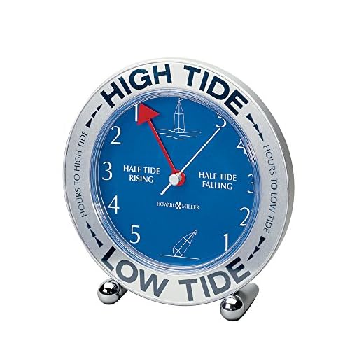 Howard Miller Tide Mate III Table Clock 645 527 – East Coast Atlantic Ocean, High & Low Tide review