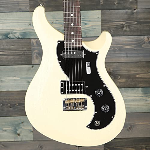 PRS S2 Vela Satin Antique White Guitare électrique Blanc - Les Beatles, Paul McCartney, John Lennon, RIngo Starr, George Harrison PRS S2 Vela Satin Antique White Guitare électrique Blanc