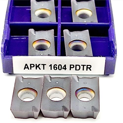Carbide Milling Inserts TPG221, TPGN110304 Tin Coated Carbide Turning Inserts for Indexable End Mill,10pieces/Pack