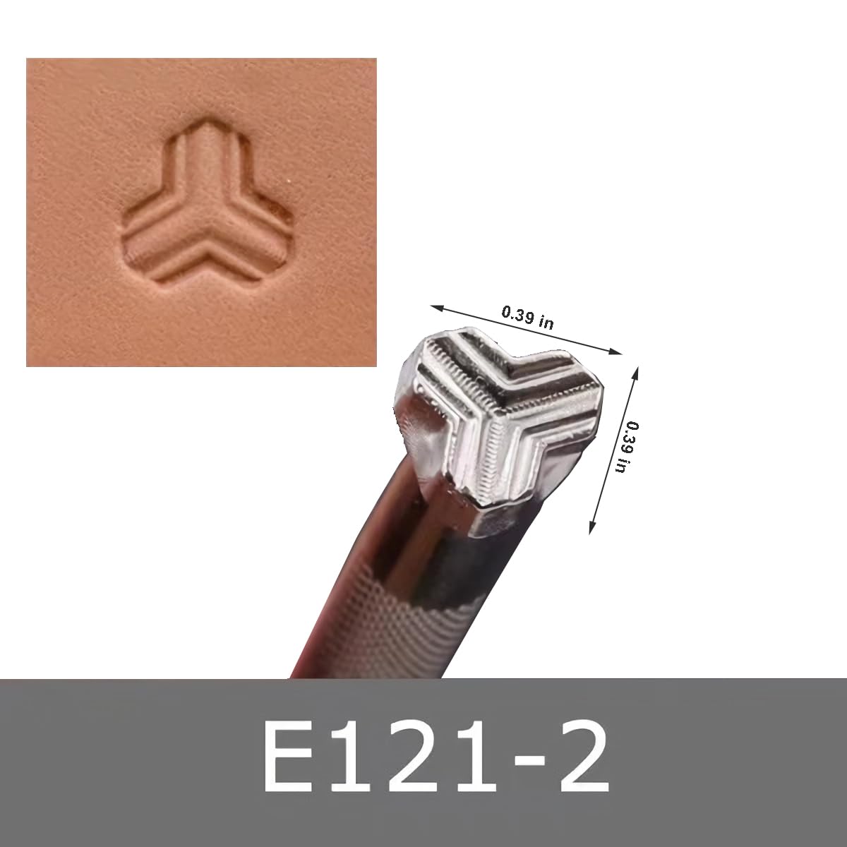 PANSHIYON Leather Stamps, 2pcs Stamping Tools for Craft Working 121-2 870 1