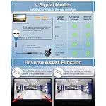 AHD 1080P Backup Camera 【4 Signal Switch】 360° Rotatable Back up Camera for Cars 170° Reverse Camera Night Vision IP69K Waterproof Front/Side/Rear View Camera for Truck/RV/Vehicle, 2 Back Covers - Image 2