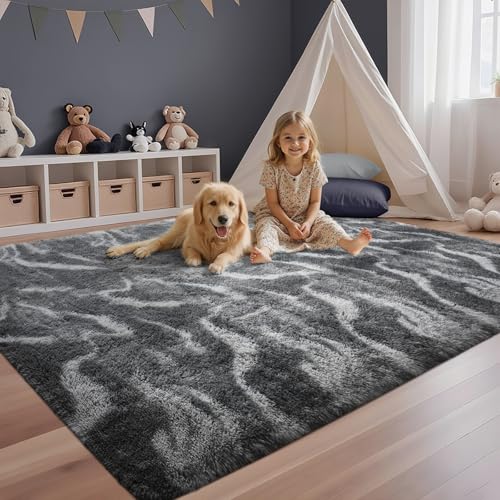 Tapete Decorativo Ultra Suave Gris 5x7 Pies miniatura 4