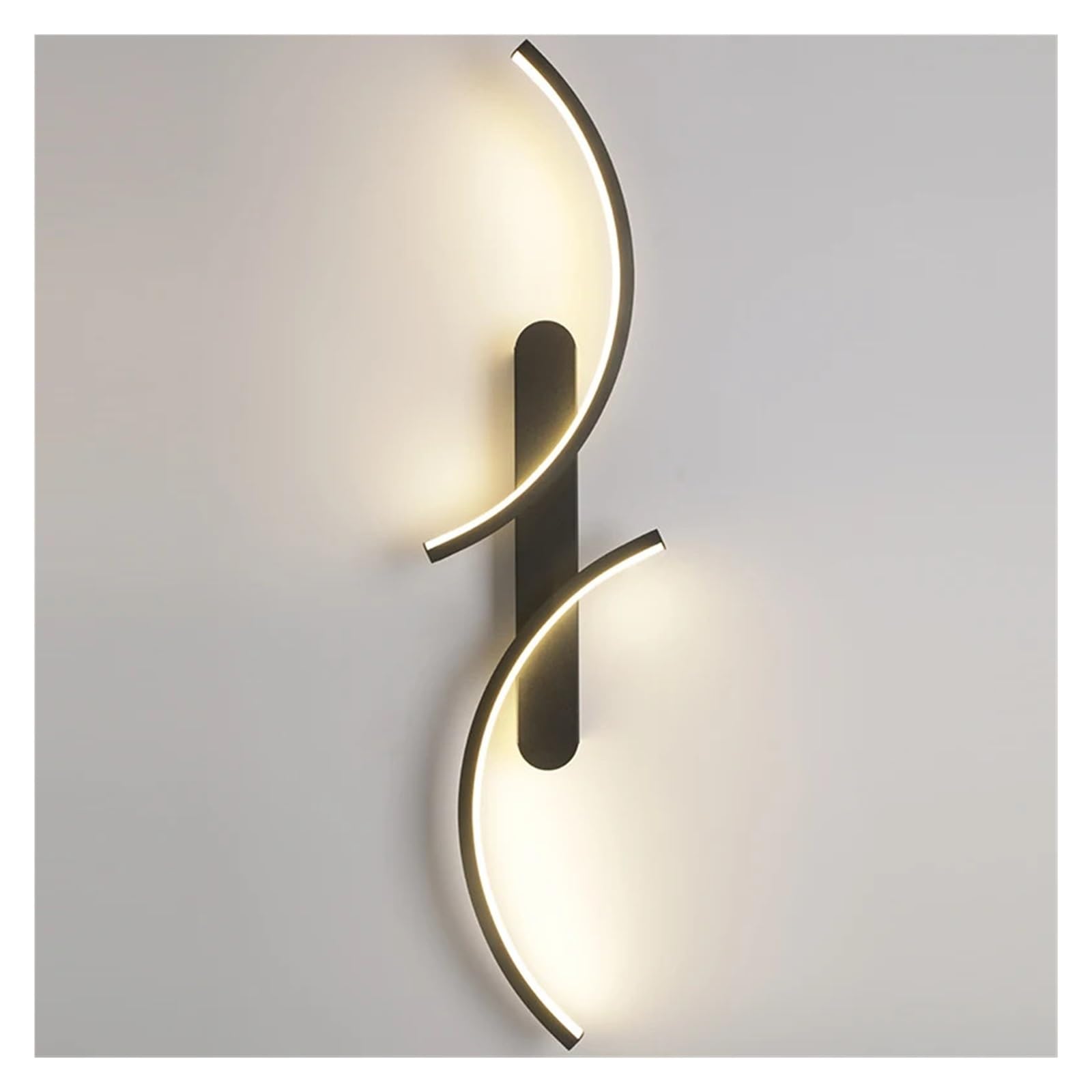 Applique murale LED en C élégante pour décoration intérieure salon chic