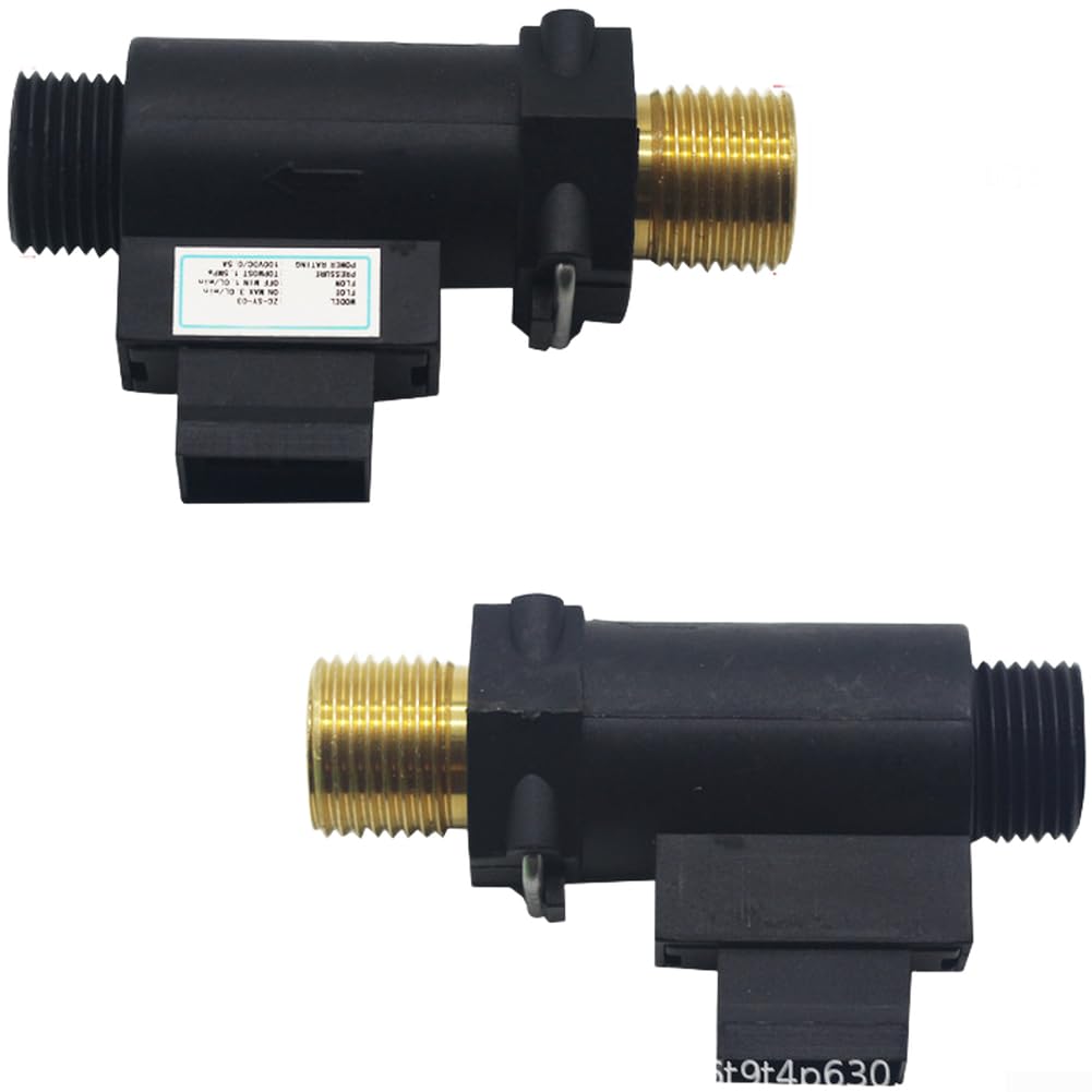 Interruptor de Flujo de Agua Electrónico para Caldera de Gas Pared Sensor de Caudal 1.5MPa Óxido 85mm Instalación Compacta(Not On The 1st.)