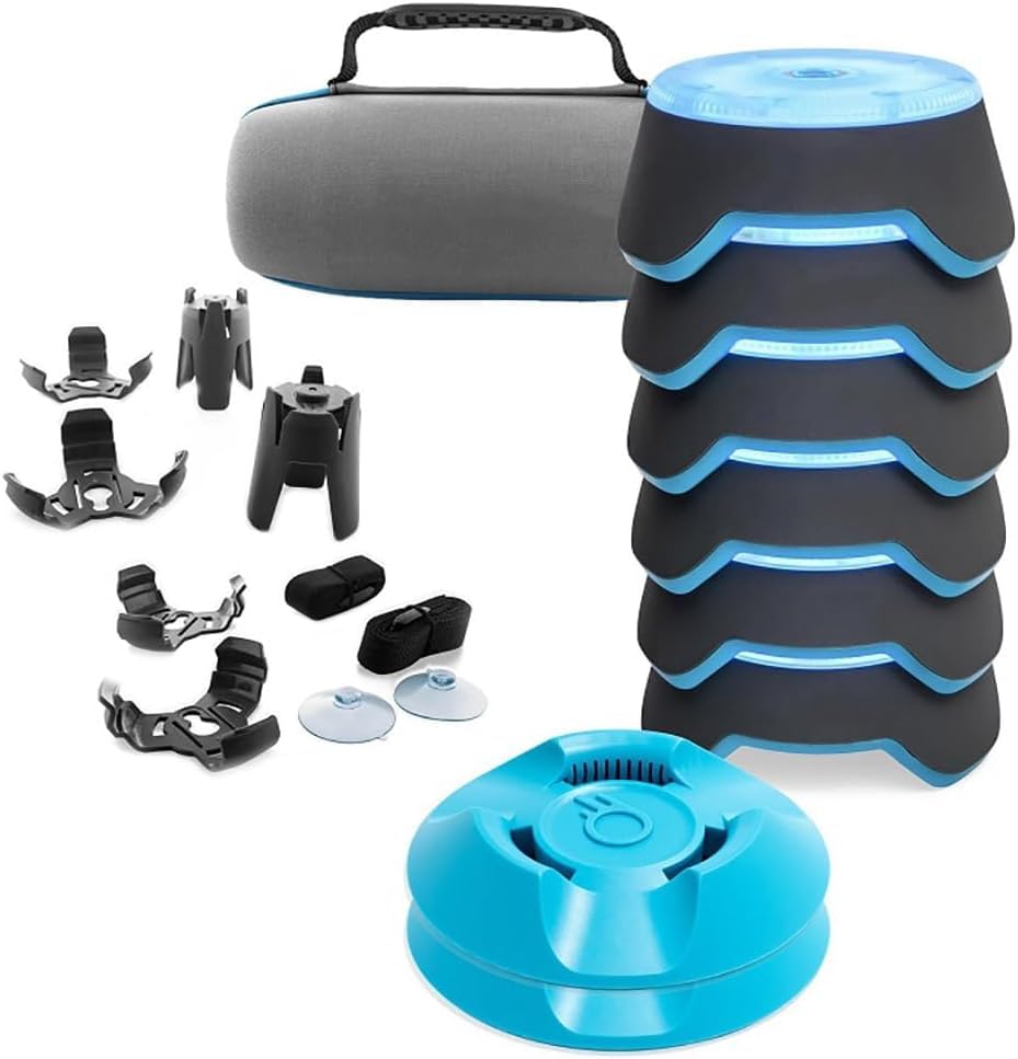 Reaktionstraining-LED-Leuchten 6 Stück Agility-Reaktionstrainingsleuchten Intelligente Lichter Verbessern Reaktionszeit Fitness Geschwindigkeit Und Beweglichkeit Für Trainer Fitnessstudios
