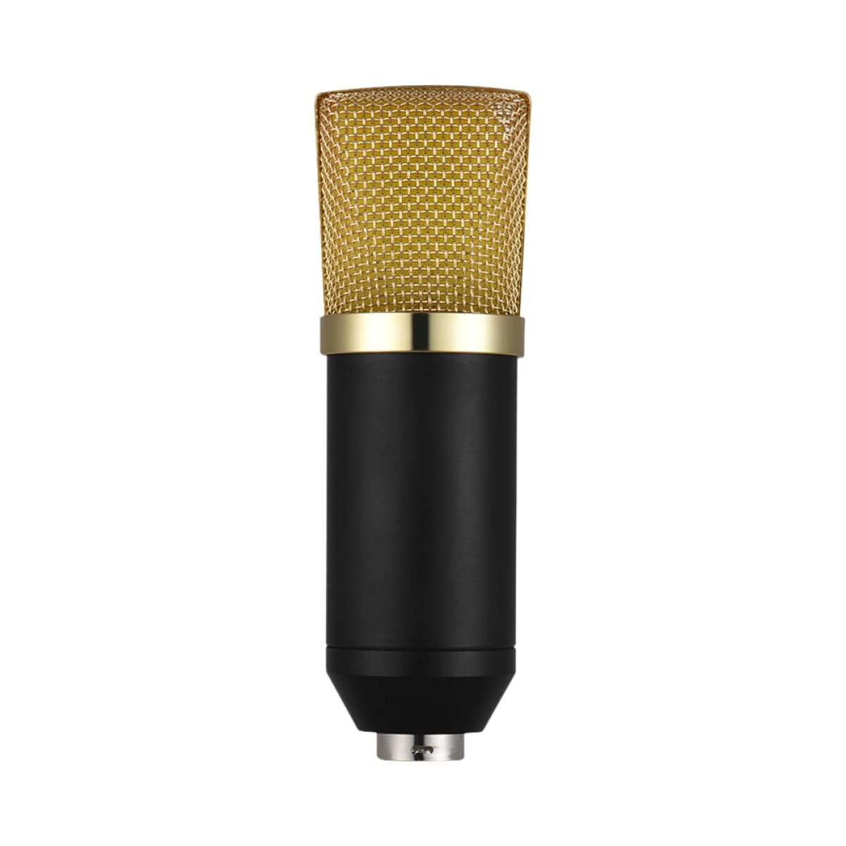Microfono Condensatore Professionale per Registrazione Voce e Trasmissione con Funzione Eco Riverberante, Struttura in Plastica e Metallo, per Studio e Doppiaggio