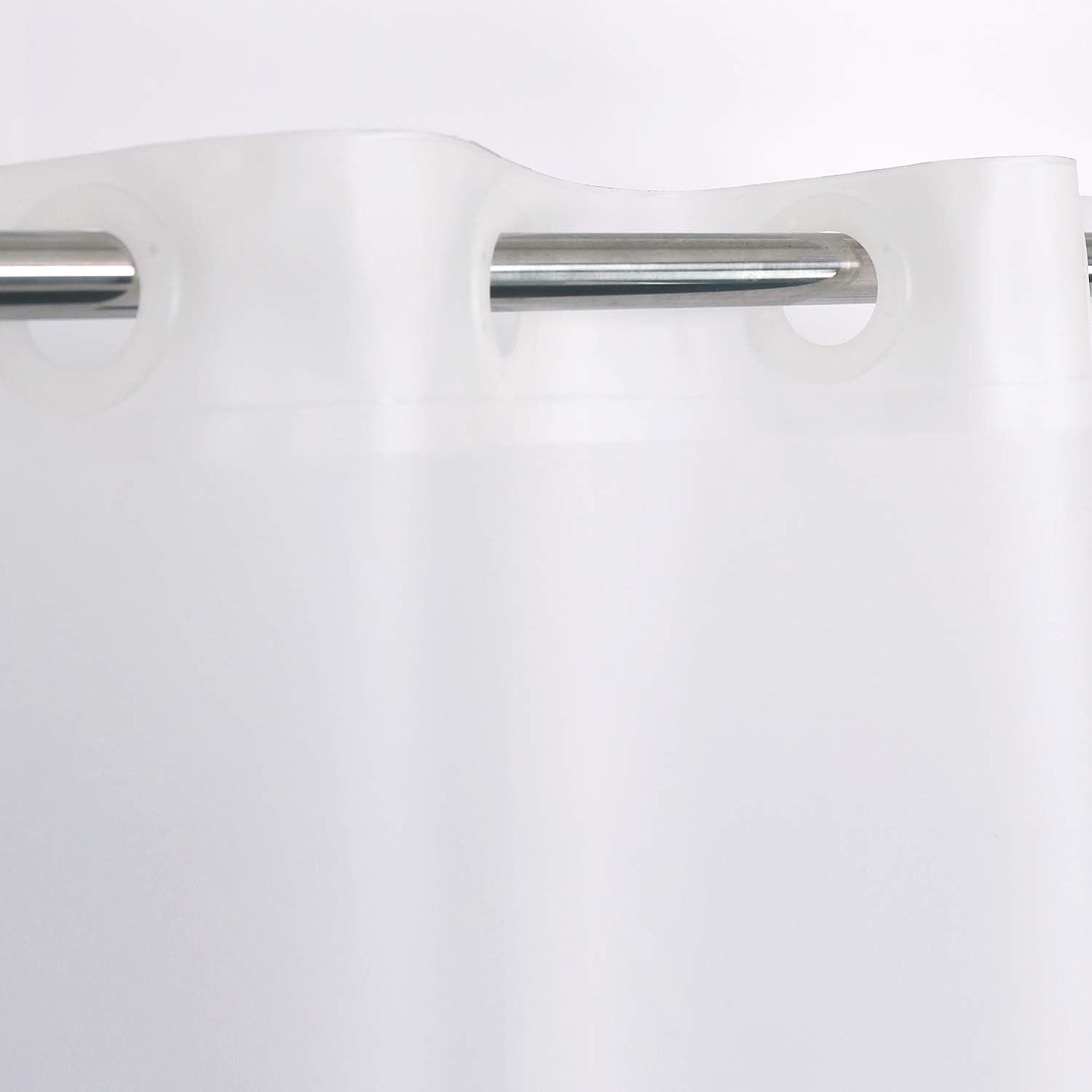 River Dream Hotel Grade No Hooks Needed Waterproof Shower Curtain or Liner,Frost (PEVA, 71" x 74") (Pack of 3)