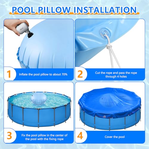 Cobertor redondo para piscina 21 pies con accesorios miniatura 5