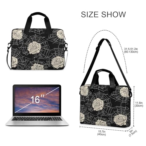 Maletín para laptop FOLIOSA tejido poliéster negro miniatura 3