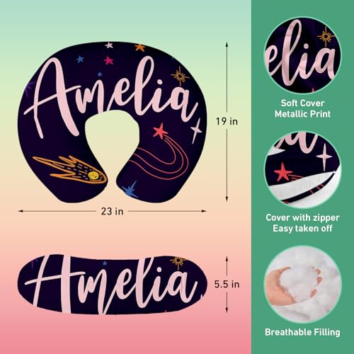 Image of Personalised Car Seat Cover for Babies - Multi-use Carseat Canopy Cover with Name, Deep Purple Star Car Seat Covers, Christmas Birthday Gifts for Infant Boys and Girls