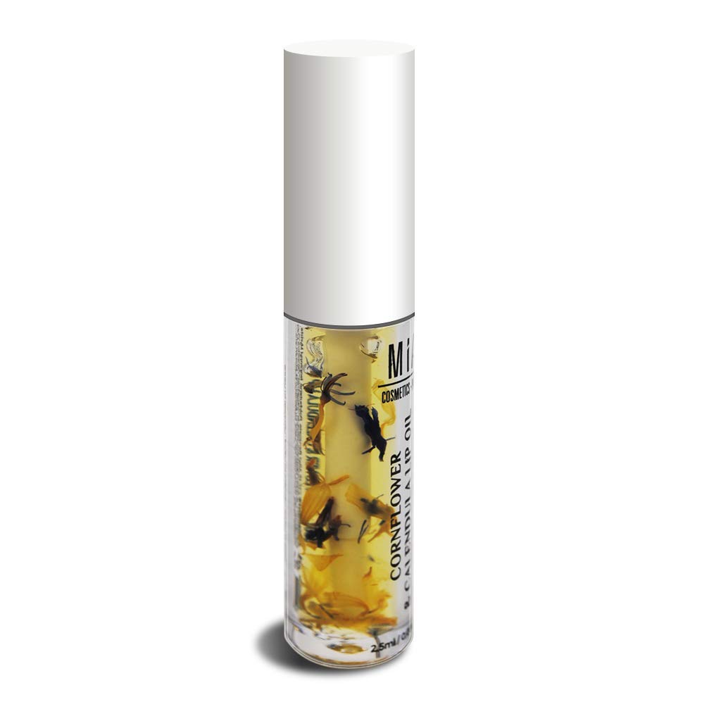 MIA COSMETICS PARIS 1714-89071 Cornflower & Calendula Lip Oil 2.7 ml for adults, made for hydration, nourishment and skin care, 2.7 ml