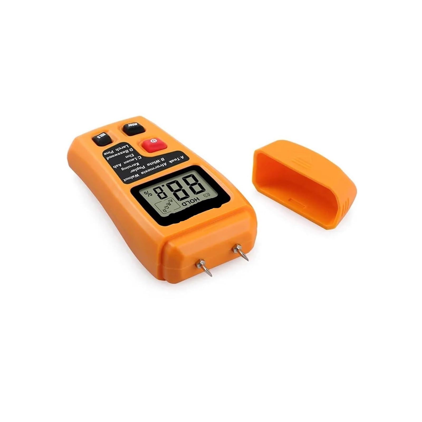 Amrttwy Orange Moisture Meter, Moisture Meters, Wood Meter Hygrometer Wall Carton Paper(Orange)