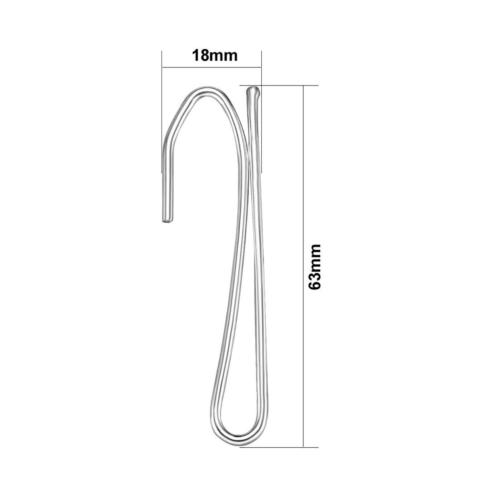 TA-VIGOR 100Pcs Metal Pinch Pleat Curtain Hooks, Silver - Image 2