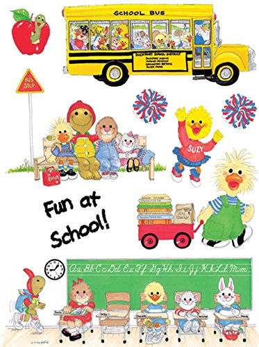 WINDOW CLING SUZYS ZOO SCHOOL 12X17