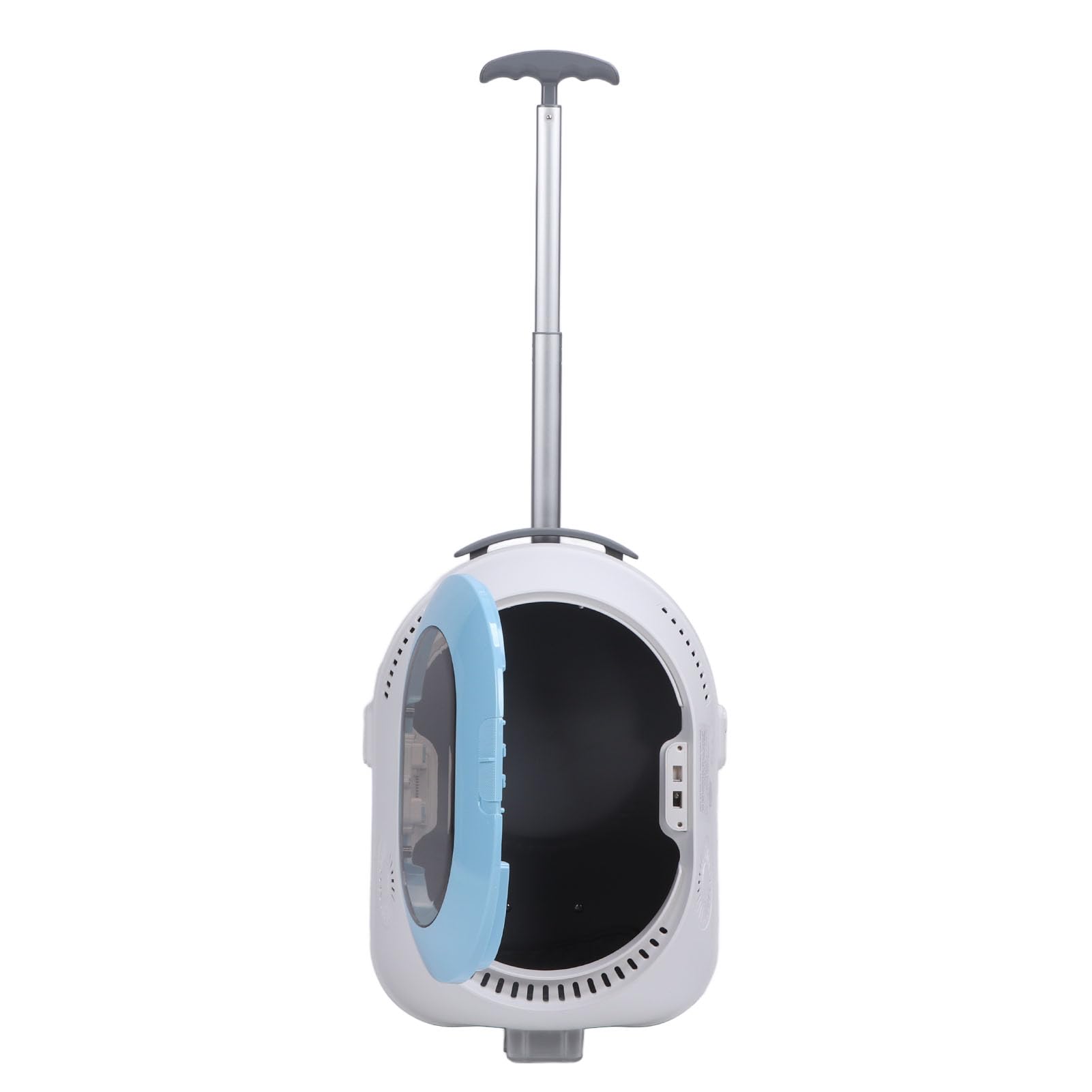 Srliya Mochila para Gatos Ventilada con de Iluminación Suave para Viajes Cómodos para Gatos y Perros Pequeños (Azul)