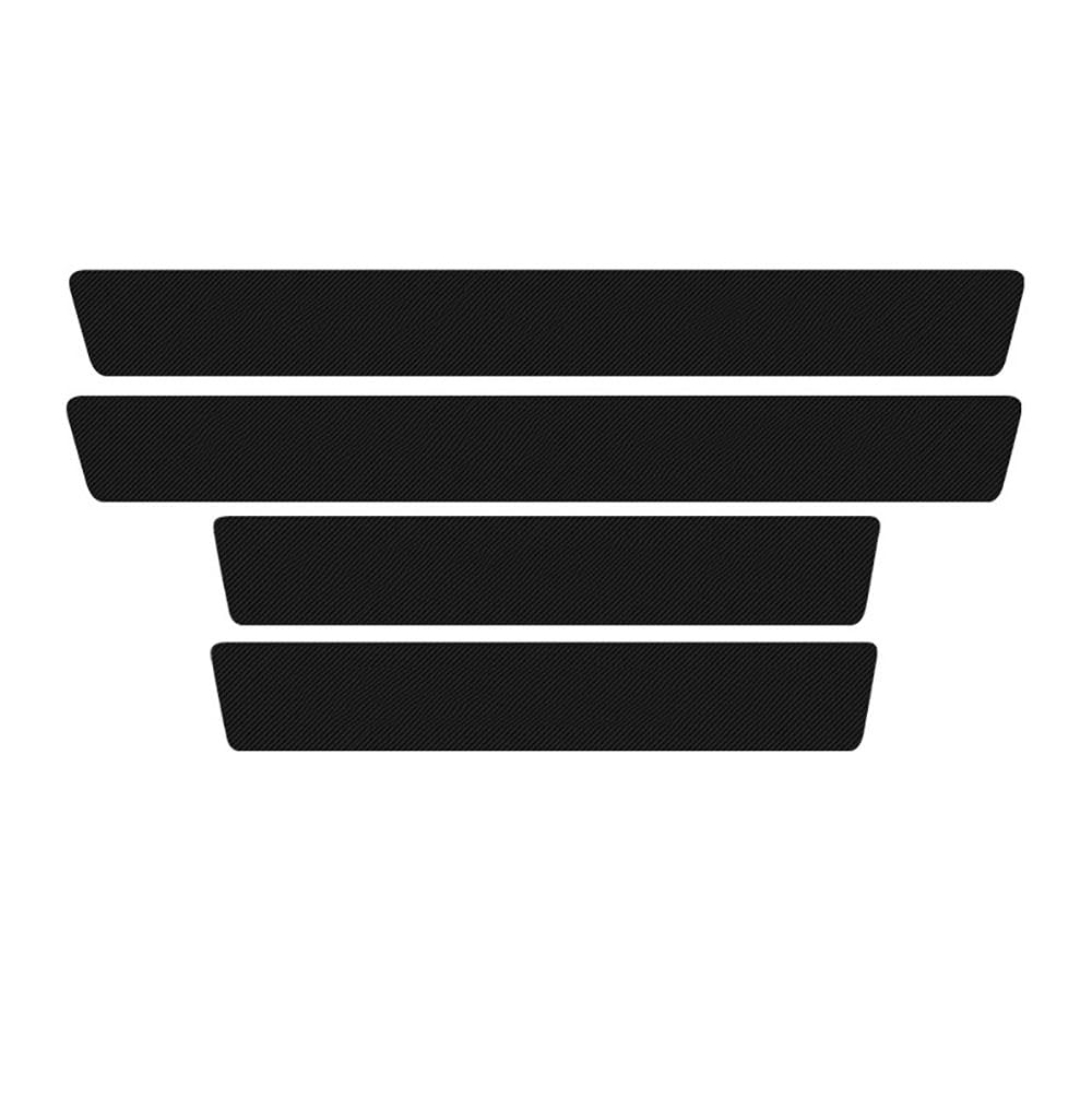 Car Door Sill Protector Kick Plates for Infiniti FX50S 2012–2013, Universal Anti Trampling Self Adhesive Carbon Fibre Strips