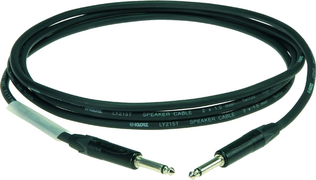 Klotz SC-1 Gitar Amfi Kabin Kablosu Neutrik Konnektör 1m 2x1,5mm Kare