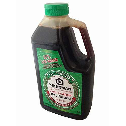 Kikkoman Naturally Brewed Less Sodium Soy Sauce, 40 oz. (pack of 2)