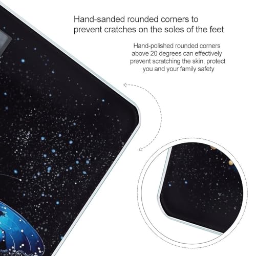 Báscula digital Galaxy azul mariposa para baño miniatura 4
