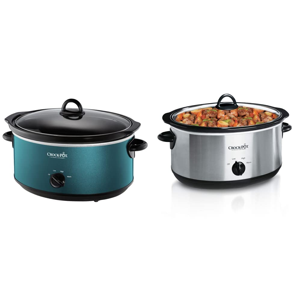 Crock-Pot 7 Quart Slow Cooker and Food Warmer Bundle