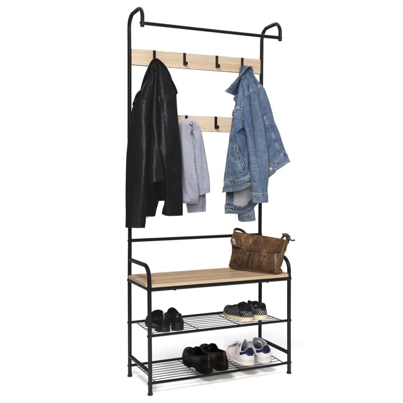 IDMarket - Vestiaire d'entrée PIERO 79 cm design industriel