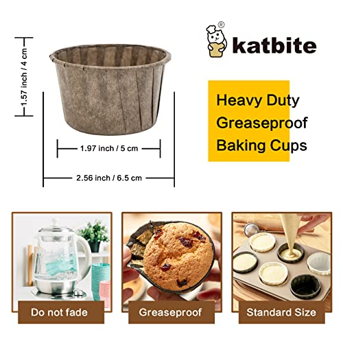katbite Papier Muffinförmchen, 150 Stück Mini Cupcake Formen für Hochzeit, Geburtstag, Party, Einweg Backbecher in… - Image 3