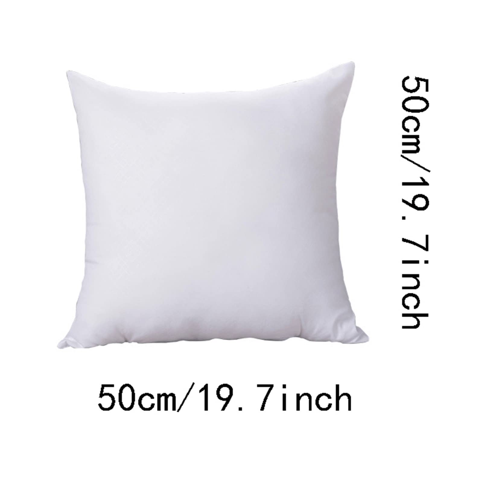 ZZSRJ Cojín de llenado Interno de algodón de algodón Insertar Insertar Sofá Cuadrado Cojín de Almohada Core (Color : White, tamaño : 50x50cm)