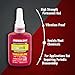 ABRO Threadlok High Strength Red, Industrial-Grade Threadlocker for Reliable Performance in Automotive & Manufacturing Applications, Tight Thread Lock Red