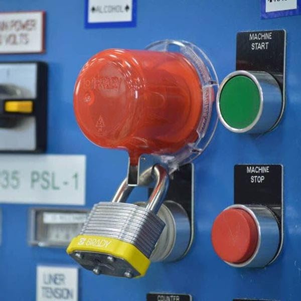 Image of Push Button Lockout, 30mm, Plastic