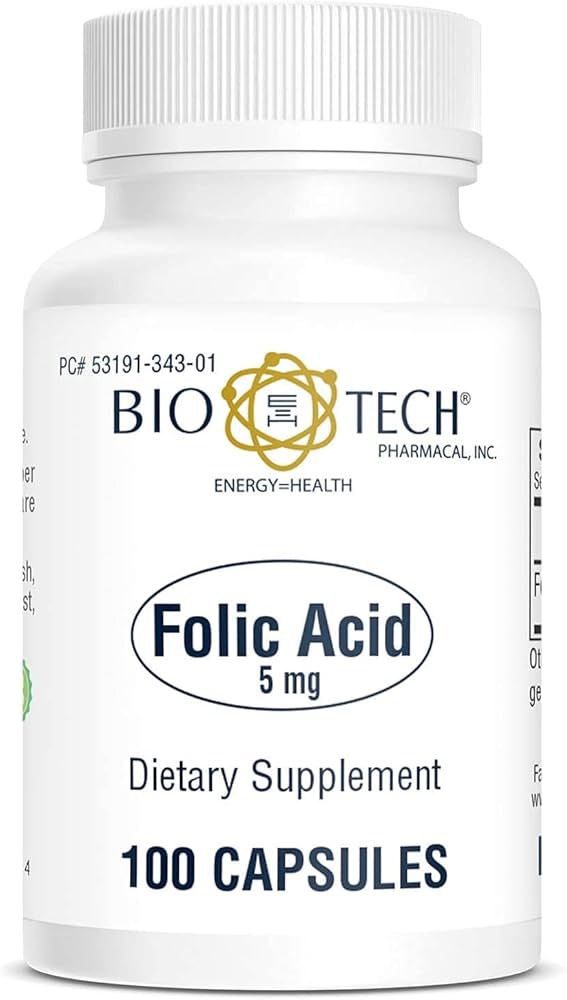 فوليك اسيد folic acid 5 mg- 20 قرص عبوة فوليك أسيد 5 مجم - 20 قرص مكمل غذائي لدعم الصحة والحمل