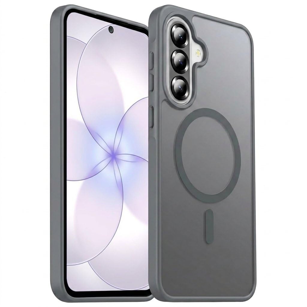 Elzzi Magnetic Magsafe Case for Samsung Galaxy A57 5G Cover, Compatible with MagSafe Translucent Matte Hard Lens Slim Shock-Resistant Protective Case, Matte Navy — Amazon image 12