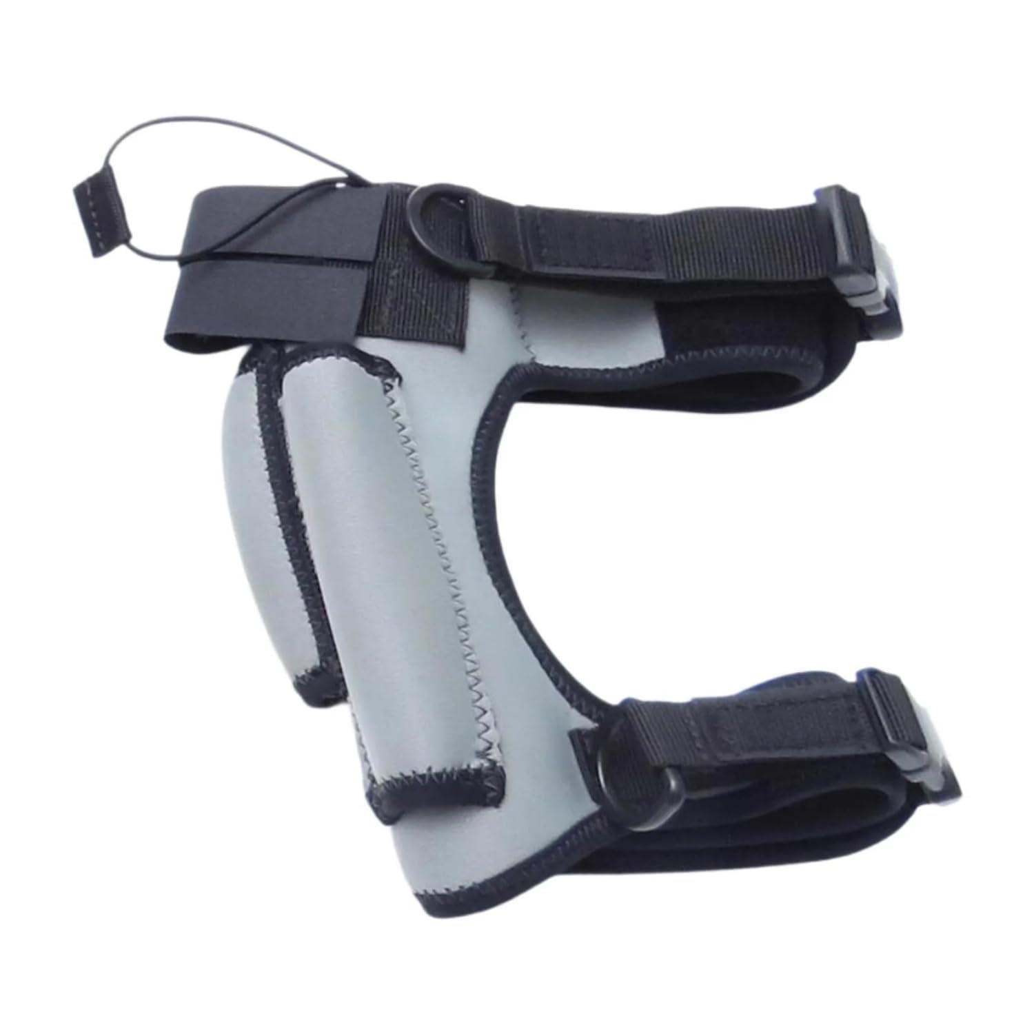 zeryor Neoprene Scuba Diving Knife Holder, Adjustable Elastic Thigh Knife Holster Leg Strap Wrap Sheath with 2 Pockets for Diving Snorkelling Rafting Fishing Hiking Boating (Grey)