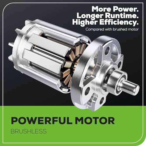 Image of Greenworks 24V Brushless Cordless Drill and Impact Driver,Power Tool Combo Kit Included 1 /2 inchDrill & 1 /4 inchHex Impact Driver and (2) Batteries, Fast Charger, 2 pcs Drill Bit Set & Bag