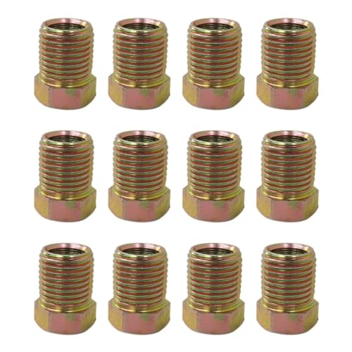 12Pcs Inverted Flare Steel Tube Nuts Fit 5/16