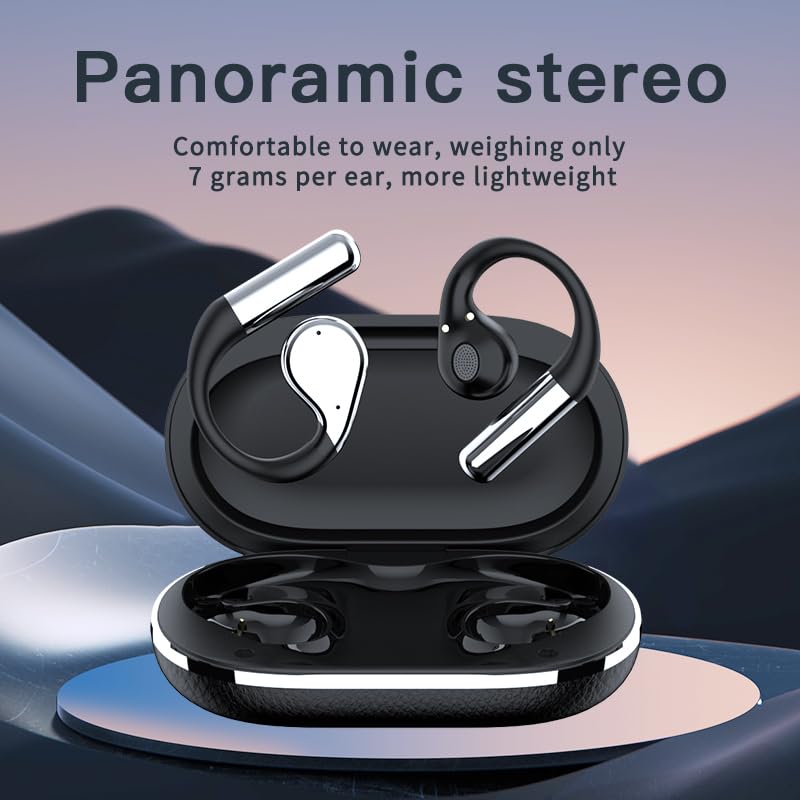 Écouteurs de sport Bluetooth 5.4 oreille étanches avec LCD