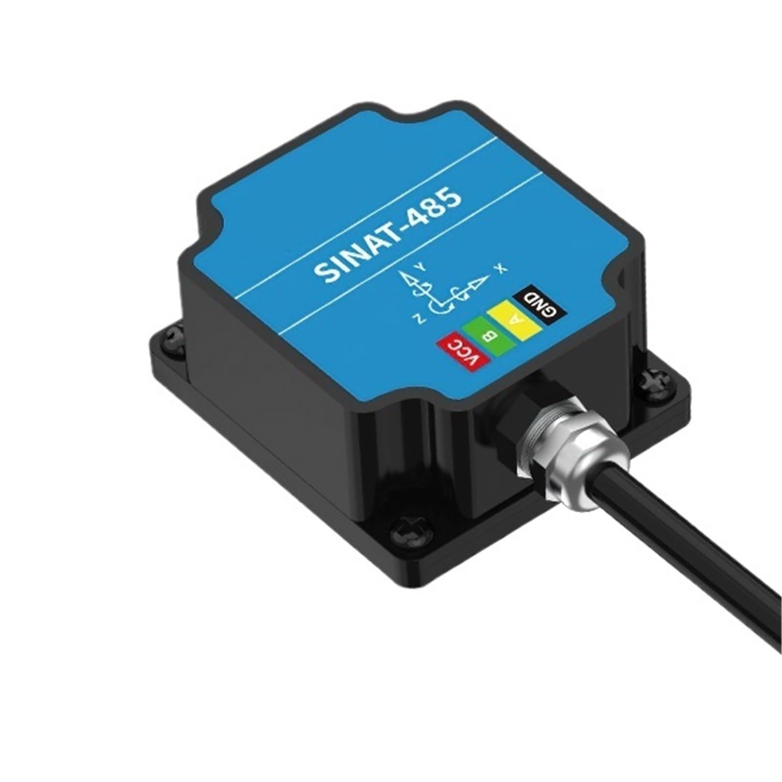 Inclinometro AHRS a doppio asse, interruttore di inclinazione angolare ad alta precisione, uscita digitale, impermeabile IP68, antivibrazione