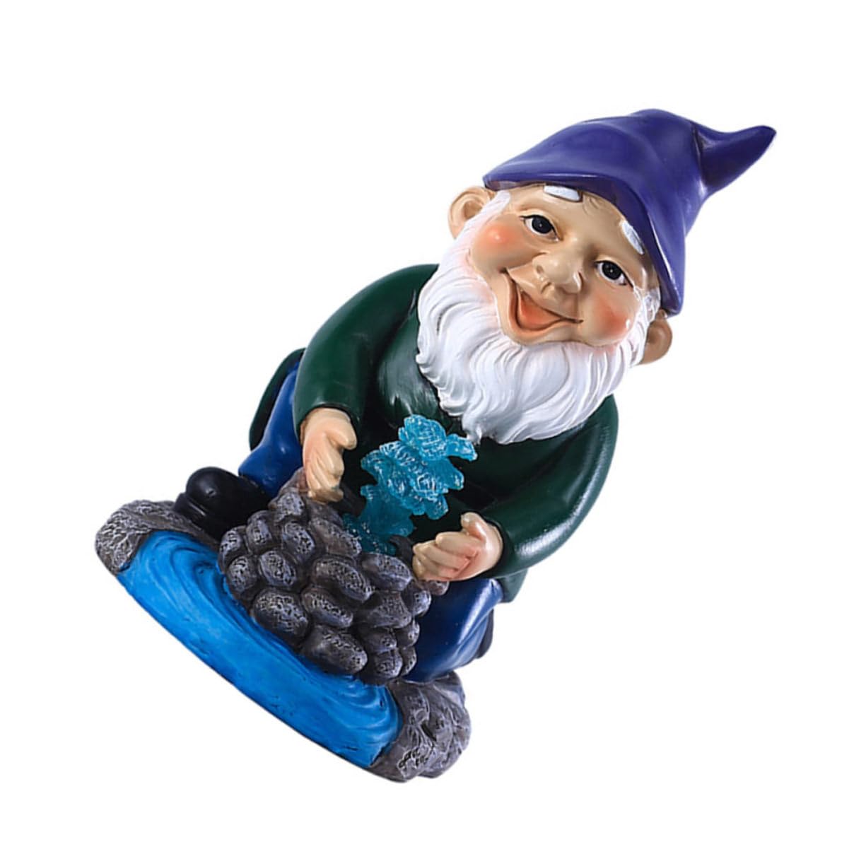 HEMOTON 2 Stück Garten Deko für Außenbereich Wetterfeste Harz Statue für Patio und Terrasse Lustiges für Gartenliebhaber