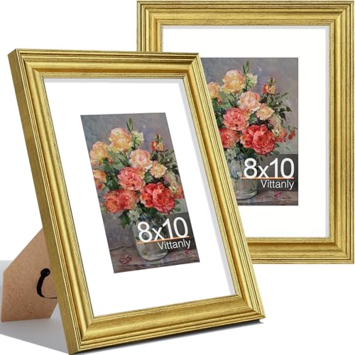 Vittanly 8x10 Picture Frames Set of 2, Ornate...