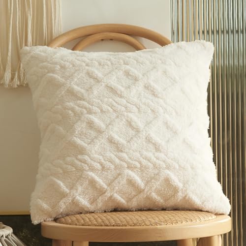 Huierxun Fuzzy Fleece Cable Knit Cover