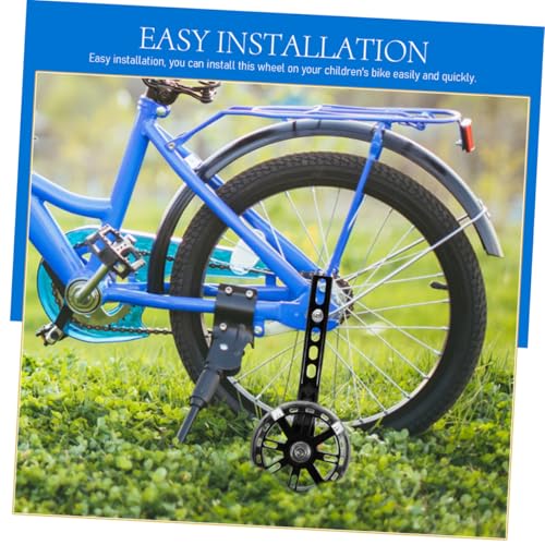 Ruedas de entrenamiento FUOYLOO para bicicleta, juego de 4 piezas negras con estabilizadores ajustables miniatura 7