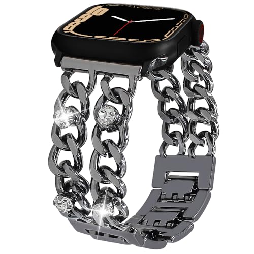�������L���[�o�`�F�[�� Apple Watch�p�o���h 42mm (S10) 38 40 41mm ���f�B�[�X �����Y �L���L�� �_�C�������h �J�E�{�[�C�`�F�[�� �h���b�V�[���X�g�o���h iWatch Series 10 9 8 7 6 5 4 3-1 U