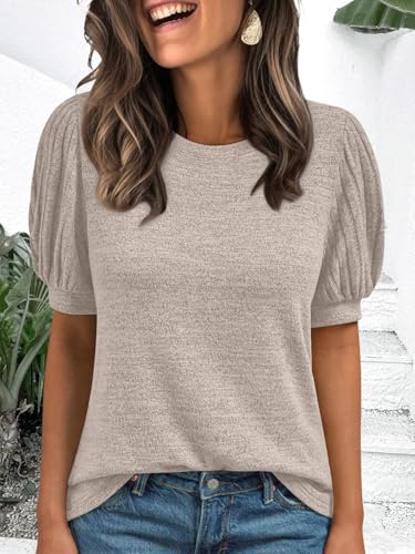 automet womens tops summer sweater long tunic dressy casual blouses business cute trendy short sleeve shirt 2025