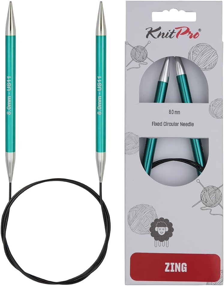 KnitPro Zing Fixed Circular Needles 32" (80cm) | Size 8.00mm