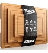 Cutting Board Set of 3 – Small, Medium, Large Wooden Cutting Boards for Kitchen for Chefs – Anti-...