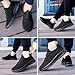 Imagen de LANGFEUU Zapatillas De Deporte para Hombre Deporte Tenis Zapatos para Caminar Zapatos para Correr Zapatos Deportivos Correr En La Calle Moda Ligeros Transpirables Negro EU 45