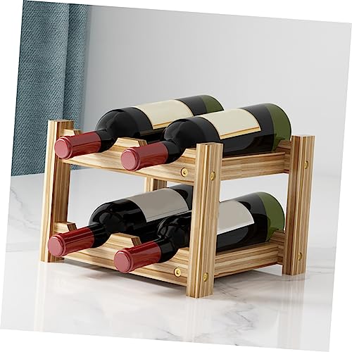 Soporte para botellas de vino madera compacto y chic miniatura 7