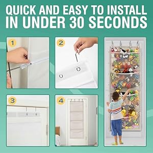 The original stuffed animal storage patented over door organizer for stuffies baby ideas holder toy plush storagehammock hanging storage net big girls toddler large bag animals stuffy behind  urban country home decor