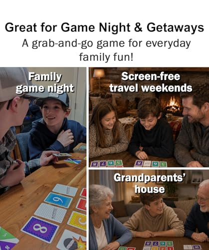 Image of Elimino Family Card Game - Fast, Easy to Learn Card Game for Kids, Adults & Grandparents | Ages 7+, 2-5 Players | Family Game Night Gift
